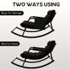 product-fancy-2d49e9c1-2d3c-4597-9906-7061b025e370 Outdoor & Indoor Oversized Rocking Chairs, Modern Metal Lounge Rocking Chair with Thick Cushions, High Back Rocker Chair for Living Room, Patio, Porch, Garden, Backyard