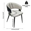 product-fancy-2d682ec5-6c5f-4d67-92f1-6ce14e7537fe AESOME Mid-Century Dining Chairs Set of 2 Crocodile-Textured Back Upholstered Kitchen Chairs for Living Room Lounge, Luxury Microfiber Faux Leather Dining Room Chair, Easy Assembly (Chairs Solely)