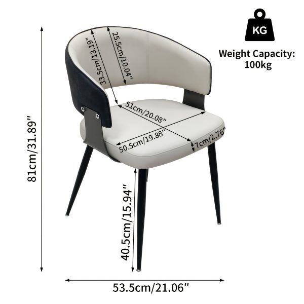 product-fancy-2d682ec5-6c5f-4d67-92f1-6ce14e7537fe AESOME Mid-Century Dining Chairs Set of 2 Crocodile-Textured Back Upholstered Kitchen Chairs for Living Room Lounge, Luxury Microfiber Faux Leather Dining Room Chair, Easy Assembly (Chairs Solely)