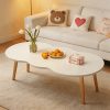 product-fancy-2dba0da6-a697-4d10-8876-36086cff3d66 Modern Cloud-Shaped Coffee Table with Wavy Edge - Space-Saving Low Table Suitable for Small Spaces, Minimalist Nordic Style Engineered Table for Apartments, Easy Assembly Sofa Side Table for Bedroom, Balcony & Living Room Decor