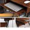 product-fancy-2e2d0682-7ea0-4d4a-9f9c-faef222aac61 YQ FUNLIS Computer Desk Workstation With Smooth Keyboard Tray, Z-Shaped Study Writing Desk For Small Spaces Compact Table For Home Office, Small Computer Cart Mobile Laptop Cart