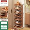 product-fancy-2e4e052e-eb3e-4bfc-8736-867e86bf864f 2-8 Floors of Bamboo Shoe Racks, Multifunctional Storage Racks, Narrow Space Storage Racks, Easy Bamboo Shoe Racks Suitable for Various Rooms, Room Decoration Racks, Bookcase Kitchen Racks, Holiday Gifts, Housewarming Gifts. Shoe Storage Box