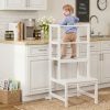 product-fancy-2eb778b2-2669-4798-b18a-85b37fe6885c Adjustable Toddler Step Stool with Safety Rail, Wooden & Steel Learning Tower for Kids, Height Adjustable Kitchen Stool for Toddlers