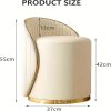 product-fancy-2ed5a3c3-3523-4ec1-8403-9f2feb61649b Makeup Stool, 360° Rotating Cushioned Stool, Suitable for Living Room And Bedroom