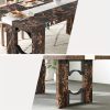 product-fancy-2f795b14-0568-49f8-9a10-4e27a980ba4d Modern Large Dining Table Suitable for 6-8 People - 71-Inch/6-Foot Rectangular Kitchen Table with Marble Tabletop, MDF &, Easy Assembly - Luxury Dinner Table for Family Meals & Entertaining