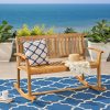 product-fancy-2f804a52-67f7-46b2-8c42-4b8b7028d037 Outdoor Wood Garden Bench, 50" Solid Wood Patio Park Bench with Dense Slatted Backrest & Seat, Curved Armrest, Large Wooden Loveseat Bench for Deck, Porch, Poolside, Yard & Balcony