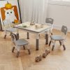 product-fancy-2f84b86d-9c72-45a7-a554-eaf86fc63683 Adjustable Table And 4 Chairs, 23.6" Graffiti Desk