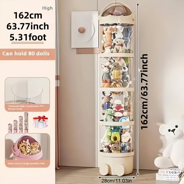 product-fancy-2f91be3e-3e1f-4735-a086-642d35d2696b Four-Layer Transparent Large-Capacity Plastic Storage Bucket, Plush Zoo Animal House, High-Profile Transparent Storage Bucket, Keeps Animal Tidy, Suitable for Dollhouse Bedroom And Living Room Decor, Perfect Gift for Mother's Day