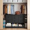 product-fancy-2fd0a42e-5505-4371-b858-d0a3d760f810 Single Bedroom with 7 Drawers And 3 Large Open Storage Combination Cabinets, Including Wardrobe Cabinets, Dressing Tables, Drawer Cabinets, Filing Cabinets, for Home/hallway/bedroom Use, White/pink/purple/black/brown