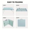 [Portable Picnic Table] Folding Table Purple Yellow Bule Portable Plastic Picnic Dining Table Fold-in-Half for Camp Party Kitchen Indoor Outdoor 4ft