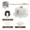 product-fancy-3095c069-88fc-4bc2-bb1f-0c403b73a666 Enormous 6' Memory Foam Furniture Bean Bag (3 Gifts: U-Shaped Pillow, Blanket Pillow, 6-Foot Rug) - Big Sofa with Soft Microfiber Cover