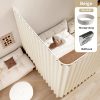 1pc Foldable Room Divider Curtain, Space-Saving Folding Privacy Screen with Hooks, Light-Blocking Polyester Curtain Suitable for Living Room, Bedroom, Kitchen- Modern Home Decoration Divider, Foldable Design, Easy Installation, Durable Fabric, S