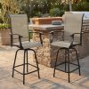 product-fancy-315e07c5-dc16-4c9f-9afb-a515d770c55e Outdoor High-Back Rotating Dining Chair (2pcs Set/ 4pcs Set, All-Weather 360° Rotating High-Backed Outdoor Patio Dining Chair, Forged Carbon Steel Fabric Patio Chair Set, Suitable for Patios, Lawns And Gardens (Blue/Black/Brown/Grey))