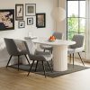 product-fancy-3204db87-5f67-4090-92d8-c5e956cffb73 Modern Dining Chairs, Comfy Dining Room Chairs with Thick Cushions, Upholstered Fabric Kitchen Side Chairs with Metal Legs