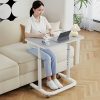 Multifunctional Height-Adjustable Table with /Metal Frame & MDF Top - Modern Entryway Desk Suitable for Shoe Bench, Sofa Side Table, Snack Storage, Compact Home Office Desk, Space-Saving Furniture for Small Spaces, Assembly Required