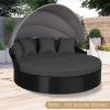 product-fancy-348b71f0-a03c-4f38-be75-48883cfa8bfc Replacement Sun Bed Cushion, Outdoor Round Daybed Cushion with Weather Resistant And Fade-Resistant Cover, Patio Furniture Seat