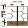 product-fancy-34e57251-4a21-4fbd-90f3-207c3b870751 76'' Tall Industrial Bookshelf with Doors, Display Large Bookcase With Storage and Organization Cabinet, Unique Geometric Metal Frame Design, Sturdy Wooden Shelves, Organizer for Library, Living Room, Bedroom, Office, White and Golden/Brown and Black