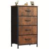 product-fancy-34f0dd04-d455-49be-9444-04c7e1a93471 Dresser For Bedroom, Storage Drawers, Skinny Fabric Storage Tower With 2/4 Drawers, Tower Organizer Unit, Chest Of Drawers With Wooden Top For Closet, Laundry, Entryway