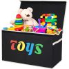 31.7gal Extra Large Box, Collapsible Sturdy Kids Chest For Boys, Girls, Kids, Storage Organizer Bins With Lids, Box Basket For Living Room, Bedroom, Nursery