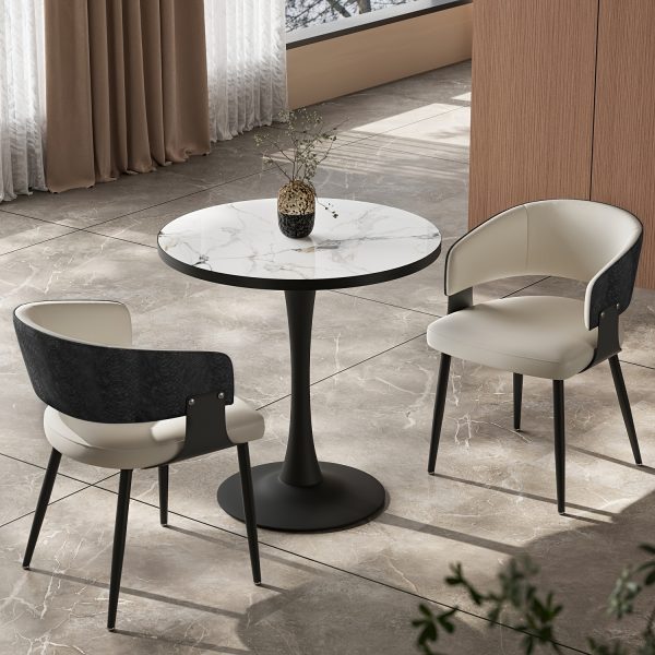 product-fancy-3606988b-3b8a-4257-b65f-00431f1c7b98 AESOME Mid-Century Dining Chairs Set of 2 Crocodile-Textured Back Upholstered Kitchen Chairs for Living Room Lounge, Luxury Microfiber Faux Leather Dining Room Chair, Easy Assembly (Chairs Solely)