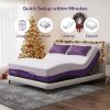 product-fancy-364398d3-f772-4fc9-97f7-17fed192501b 12 Inch Gel Infused Breathable Memory Foam Mattress, Adaptable to Adjustable Bed Frame