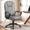 product-fancy-3673007f-0335-4a65-906d-810232b86b5e Home Office Desk Chair, 400LBS Big And Tall Managerial Executive Chair, High Back Computer Chair Gaming Chair, Ergonomic Adjustable Height Faux Leather Chair With Cushions Armrest, Heavy Duty Chair With Comfy Lumbar Support