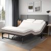 Adjustable Bed Base Frame, Head & Foot Incline, Zero Gravity, Universal Mattress Compatibility, Easy Assembly, Noise-Free Adjustable Bed Frame for Home Bedroom, Tool-Free Assembly