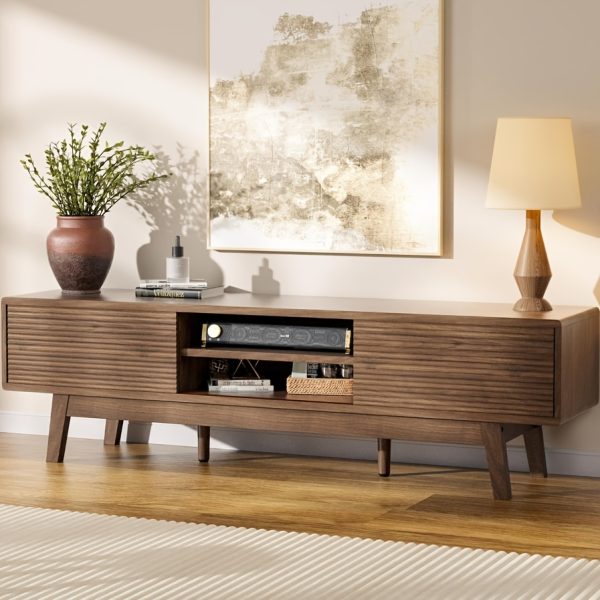 product-fancy-374df6e9-d17a-43ad-8382-763cdd45d482 Mopio Ensley TV Stand, Mid Century Modern for 55/ 60/ 65 Inch TV, Farmhouse TV Stand, Entertainment Center with Storage, TV And Media Console for Living Room ( 59" Low)