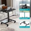 product-fancy-38062c6c-3b82-4d8f-8290-08e3e59c470c Small Mobile Stading Desk - Sit Stand Desk, Portable Rolling Laptop Desk With Lockable Wheels, Overbed Table With Wheels Adjustable Height, Computer Workstations