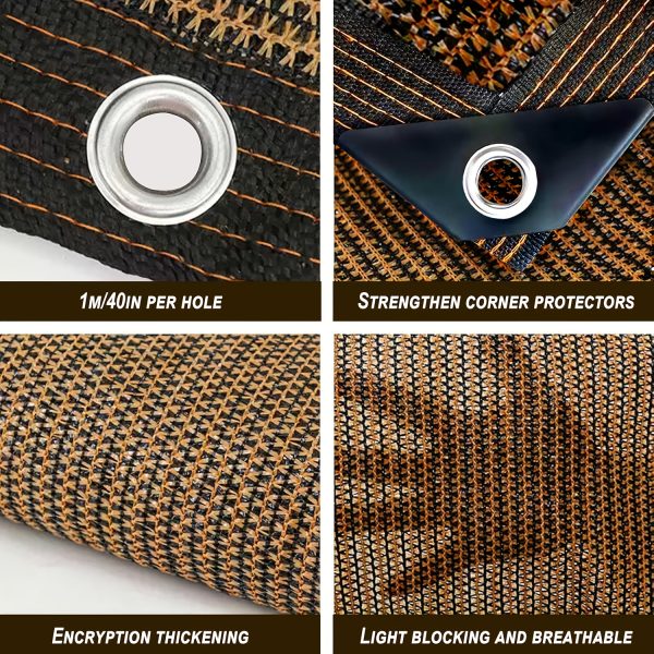 product-fancy-3828ae5b-e774-4b2e-bacd-355ea3f8d53f Outdoor Shade Net - Brown, Uv-Resistant, Durable Canopy, Suitable for Travel, Picnics, And Pools - Available In Various Sizes.