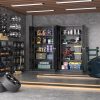 product-fancy-38529867-65e3-484d-86b0-1bfd17b0c9ad Storage Cabinet, 72 "black Large And Small Metal Storage Cabinet, Steel Lock Cabinet with Door And 4 Adjustable Shelves, Home Office Tool Unit, Garage And High Lockable Filing Cabinet, Green.