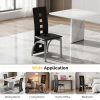 product-fancy-389d3532-1387-4344-93f6-ca0667e1af3c 4pcs Hollow Decoration PU Leather Dining Chair Black