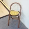 product-fancy-3983aa5b-bfe7-45a8-830f-e89aec811706 1pc, Bamboo Portable Rattan Folding Stool with Handle, Home Dining Chair, Vintage Style Leisure Chair, Space Saving - Perfect for Restaurant, Living Room, Kitchen, Bar, Dormitory