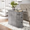 product-fancy-39f92e35-264b-4e7e-a870-693bd37962ea Compact 2-Drawer Wood End Table - Fully Assembled, Sturdy Finished Back Design with Spacious Storage, Ideal for Small Spaces And Chairside Use with Mid-Century Modern Style And Durable Hardwood Material