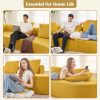 product-fancy-3a421f22-7cf2-4a27-a6e7-99a688c51b80 116" Curved Sofa with Throw Pillows, 4-Seater Luxury Chenille Fabric with Fully Assembled Long Lounge Sofa, Living Room Curved Sectional Sofa Chaise Lounge