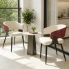 product-fancy-3a9ec795-ffd5-4867-8194-1168c7d367bc AESOME Mid-Century Dining Chairs Set of 2 Crocodile-Textured Back Upholstered Kitchen Chairs for Living Room Lounge, Luxury Microfiber Faux Leather Dining Room Chair, Easy Assembly (Chairs Solely)