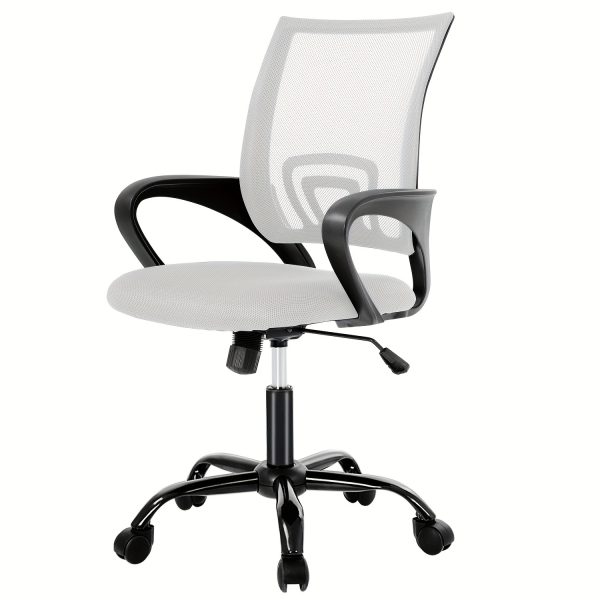 product-fancy-3b09fcf6-d7c2-4618-9d60-a685536442b0 Office Chair Mid Back Swivel Lumbar Support Desk Chair, Computer Ergonomic Mesh Chair with Armrest