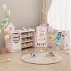 product-fancy-3b2b3ca2-a6df-4f59-9fcc-b4950e6ec9fa A Versatile Storage Solution for Featuring 10 Detachable Bins And a 3-Tier Bookshelf, Serving As a Multifunctional Organizer with a Drawing Board, Perfect for a Bedroom, Playroom, Or Living Area