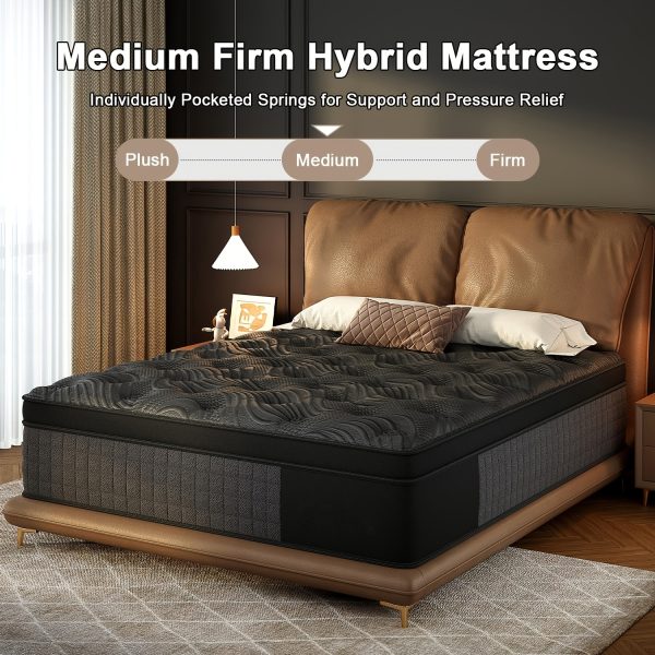 product-fancy-3b2c8606-1ca6-41a8-8951-f68d539590f0 8 Inch/10 Inch/12 Inch/14 Inch Black Grey Mattress Twin, Full, Queen, King. Cooling Breathable Fabric Wicks Heat. Memory Foam Molds to Your Body Curves. Independent Pocket Springs Stop Motion Your Partner Never Feels You Get Up At Night