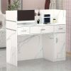 product-fancy-3ba8643b-9ce2-49a0-8383-3f7f2406af3b Modern Computer Desk with Drawers And Open Shelves, Functional Workstation for Home Office, Wood Home Office Desk Station with File Drawer And Storage Cabinet, Stylish Design