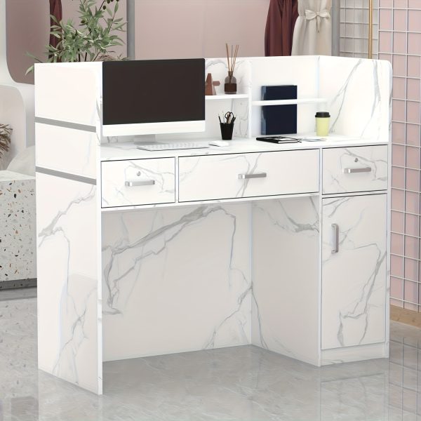 product-fancy-3ba8643b-9ce2-49a0-8383-3f7f2406af3b Modern Computer Desk with Drawers And Open Shelves, Functional Workstation for Home Office, Wood Home Office Desk Station with File Drawer And Storage Cabinet, Stylish Design