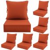 product-fancy-3d61b51d-777f-421a-8604-e1a29d8cec5a Outdoor Cushion Set of 1pc/2pcs/4pcs/6pcs - Thick 35D High-Density Foam Cushions Measuring 24*24*6.5 Inches, Featuring Quick Rebound, High Durability, And Easy Cleaning, Suitable for Outdoor Furniture Like Sofas And Patio Chairs