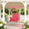product-fancy-3d99fb95-ea9c-4249-b434-15d9dcf1e7d2 An Oxford Cloth Hanging Hammock Chair for Courtyard Pavilions, Garden Hanging Chairs, Balcony Hanging Chairs, and Park Hanging Hammock Chairs. Suitable for Outdoor, Courtyard, and Pavilion Use. Color: Random