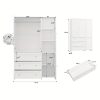 product-fancy-3db1add8-ea5c-4717-9f23-c10bc45abc78 31.5"/47"/63" Large Wardrobe Armoire Closet with Hanging Rod, Mirror And Doors, Drawers & Shelves, for Bedroom
