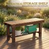 product-fancy-3dcc3828-5cdf-425c-935f-544a934b4885 Carbonized Wood Garden Bench for 0.8 People, Measuring 35.4 Inches