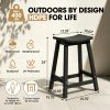 product-fancy-3edc4875-ad63-4897-942e-e6fcb6dbc3f2 2pcs HDPE Bar Stools 24 Inch, Outdoor Counter Height Bar Stools, All-Weather Resistant Patio Stools for Backyard Kitchen Deck, 400 LBS Capacity, Black/Blue/Gray