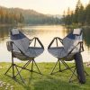 product-fancy-3eeba7d8-9806-4401-b3e0-74d4ae7a06b0 2 Rocking Camping Chairs with Cup Holders, Hammock Chair, Folding Rocking Chair, Outdoor Lounge Chair, Portable Fishing Chair, Patio Leisure Chair, Heavy Duty Folding Chair Suitable for Patio, Outdoor, Camping, Travel