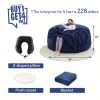 product-fancy-3f19b7f8-16db-41ae-bba5-97cf7e6e4145 Enormous 6' Memory Foam Furniture Bean Bag (3 Gifts: U-Shaped Pillow, Blanket Pillow, 6-Foot Rug) - Big Sofa with Soft Microfiber Cover