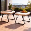 product-fancy-40ac65c6-038c-4a94-bdb6-8a9ca5c88d99 TAPPIO Outdoor Wicker Footrest Set Of 2, Patio Rattan Ottoman Foot Stool Comfortable Outdoor Furniture Footstool Perfect for Relaxation In Garden Or Balcony Stylish Design Versatile Use In Any Outdoor Space