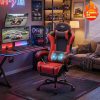 product-fancy-40c21e76-2135-4f60-828b-fca5c509e94c Gaming Chair with Massage Lumbar Support Ergonomic Computer Chair for Adults with Footrest and Lumbar Support with 360° Swivel Seat PU Leather Office Chair, Crafted From Durable Faux Leather, Best Gift for Father and Boyfriend